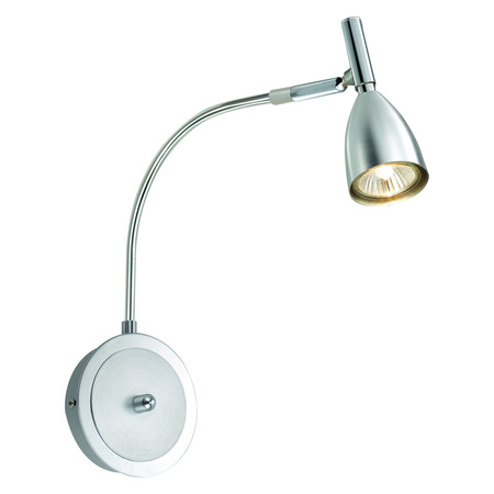 EGLO Chrome Halva 1 Single-Bulb Wall Sconce with Adjustable Head 88361A